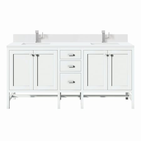 A large image of the James Martin Vanities E444-V72-1WZ Glossy White
