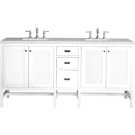 A large image of the James Martin Vanities E444-V72-3AF Glossy White