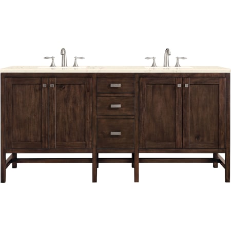 A large image of the James Martin Vanities E444-V72-3EMR Mid Century Acacia