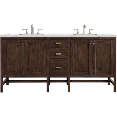 A large image of the James Martin Vanities E444-V72-3ENC Mid Century Acacia