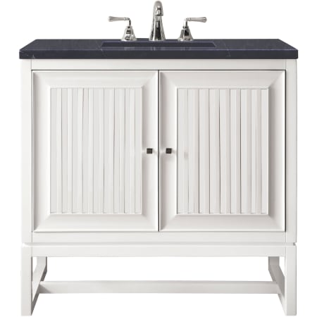 A large image of the James Martin Vanities E645-V30-3CSP Glossy White