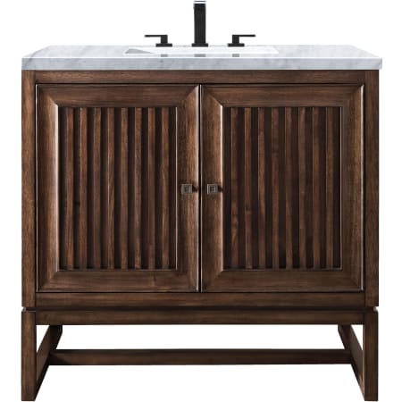 A large image of the James Martin Vanities E645-V36-3CAR Mid Century Acacia