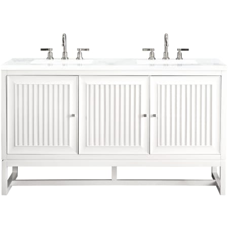 A large image of the James Martin Vanities E645-V60D-3AF Glossy White