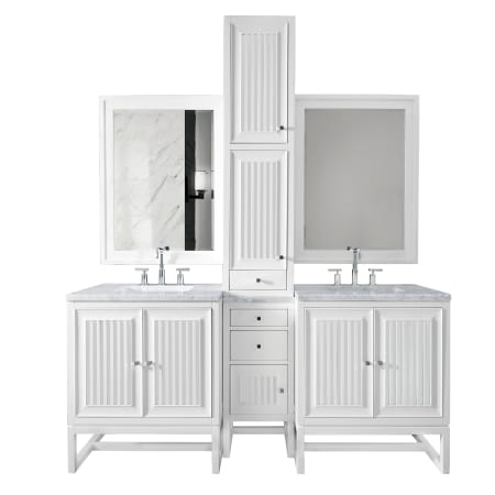 A large image of the James Martin Vanities E645-V36GP-B-EJP Glossy White