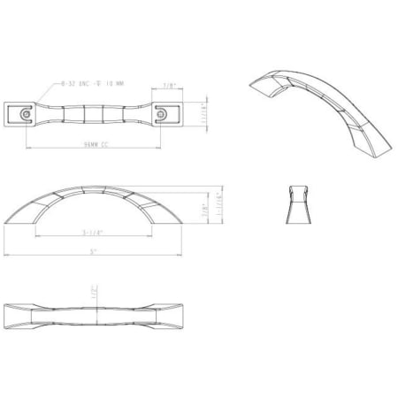 A large image of the Jeffrey Alexander 767-96 Alternate Image