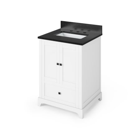 A large image of the Jeffrey Alexander VKITADD24R-GRANITE White / Black