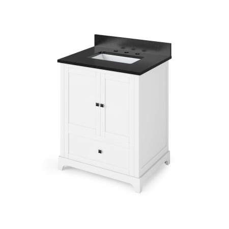 A large image of the Jeffrey Alexander VKITADD30R-GRANITE White / Black