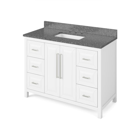 A large image of the Jeffrey Alexander VKITCAD48R-MARBLE White / Boulder