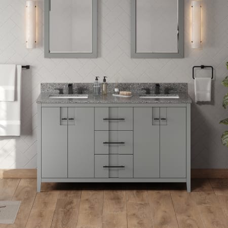 A large image of the Jeffrey Alexander VKITKAT60R-MARBLE Grey / Boulder