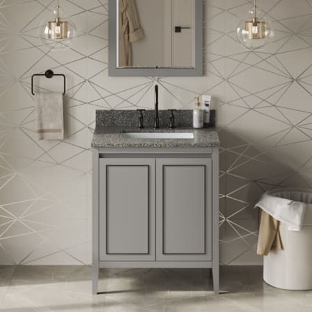 A large image of the Jeffrey Alexander VKITPER30R-MARBLE Grey / Boulder