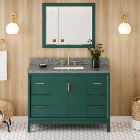 A large image of the Jeffrey Alexander VKITTHE48R-MARBLE Green / Boulder