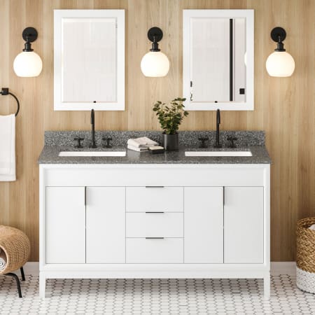 A large image of the Jeffrey Alexander VKITTHE60R-MARBLE White / Boulder