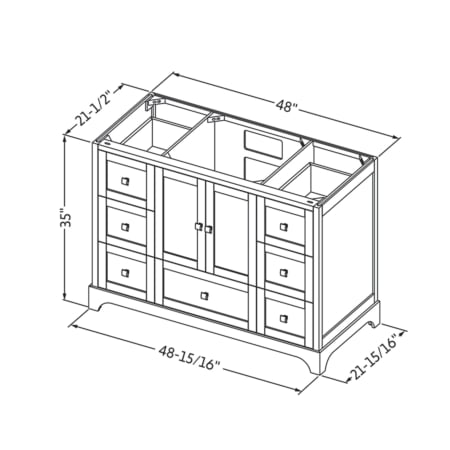 A large image of the Jeffrey Alexander VN2ADD-48-NT Alternate Image