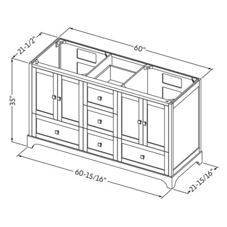 A large image of the Jeffrey Alexander VN2ADD-60-NT Alternate Image