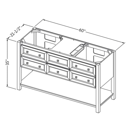 A large image of the Jeffrey Alexander VN2ADL-60-NT Alternate Image