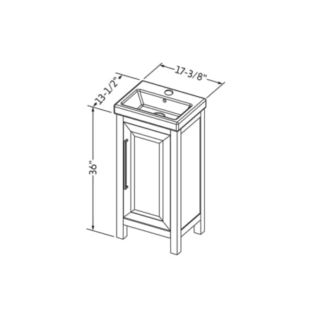 A large image of the Jeffrey Alexander VN2CAD-18-PO Alternate Image