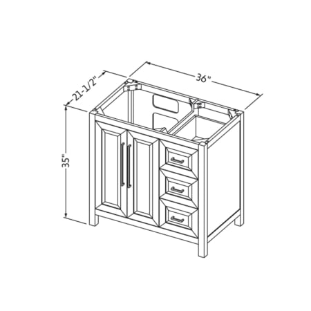 A large image of the Jeffrey Alexander VN2CAD-36-NT Alternate Image