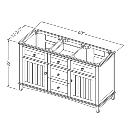 A large image of the Jeffrey Alexander VN2SAV-60-NT Alternate Image