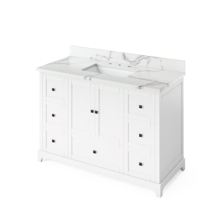 A large image of the Jeffrey Alexander VKITADD48 White with Quartz