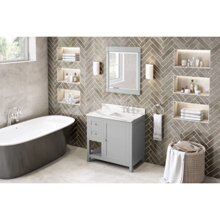 A large image of the Jeffrey Alexander VKITAST36 Grey with Quartz