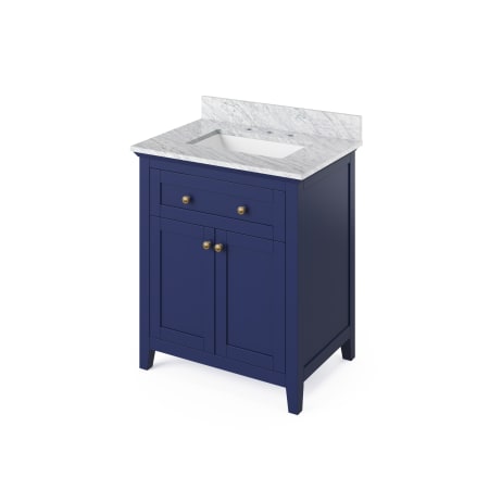 A large image of the Jeffrey Alexander VKITCHA30 Hale Blue with Marble