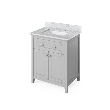 A large image of the Jeffrey Alexander VKITCHA30 Grey with Marble