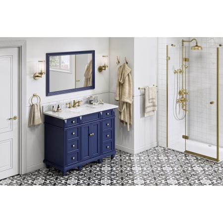 A large image of the Jeffrey Alexander VKITDOU48 Hale Blue with Marble
