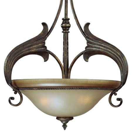 A large image of the Jeremiah Lighting 25543 Burleson Bronze