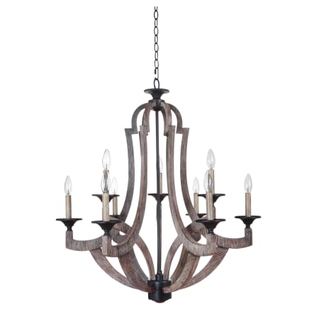 A large image of the Jeremiah Lighting 35129 Weathered Pine