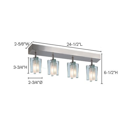 A large image of the Jesco Lighting CM301-4R Jesco Lighting CM301-4R