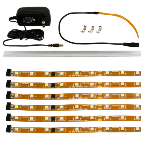 A large image of the Jesco Lighting KIT-DL-FLEXUP-HO-6-30-A Brown