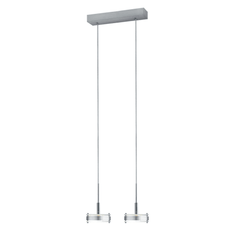 A large image of the Jesco Lighting PD302-2 Satin Nickel / Chrome