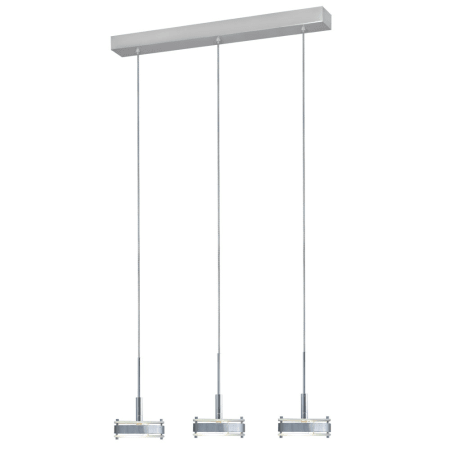 A large image of the Jesco Lighting PD302-3 Satin Nickel / Chrome