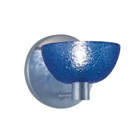 A large image of the Jesco Lighting WS291 Satin Nickel / Blue