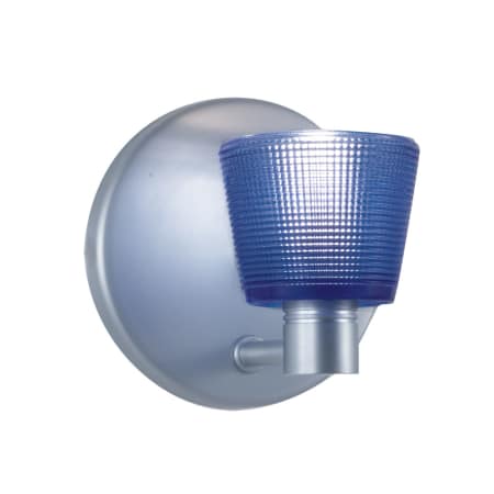 A large image of the Jesco Lighting WS293 Satin Nickel / Blue