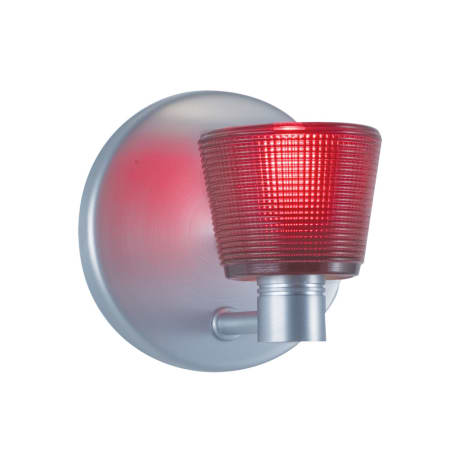 A large image of the Jesco Lighting WS293 Satin Nickel / Red