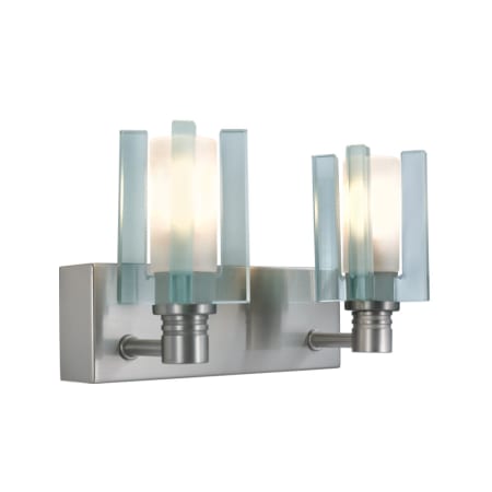 A large image of the Jesco Lighting WS301-2 Satin Nickel