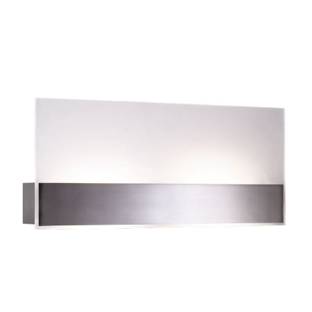 A large image of the Jesco Lighting WS665M Satin Nickel / Optic Glass