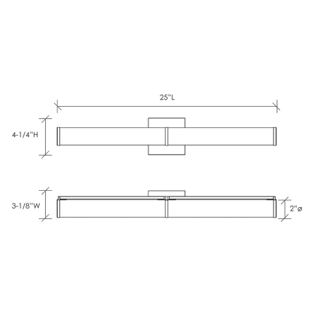 A large image of the Jesco Lighting WS825L-2790 Alternate View