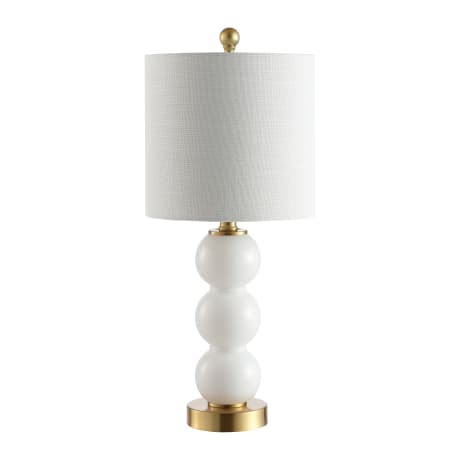 A large image of the JONATHAN Y Lighting JYL1021 White / Brass Gold