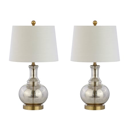 A large image of the JONATHAN Y Lighting JYL1068 Mercury Silver / Brass Gold