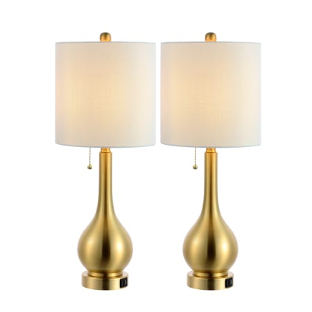 A large image of the JONATHAN Y Lighting JYL1127-SET2 Brass Gold