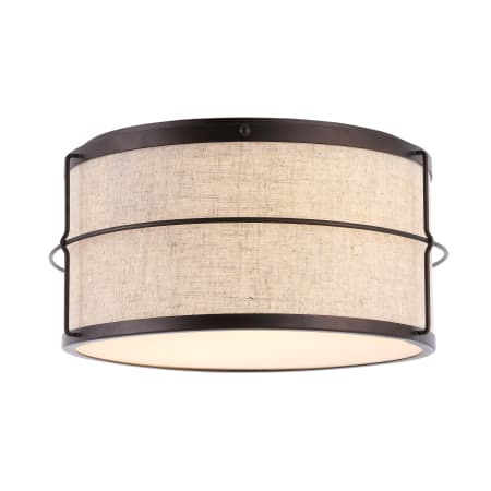 A large image of the JONATHAN Y Lighting JYL1313 Light Brown / Oil Rubbed Bronze