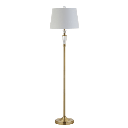 A large image of the JONATHAN Y Lighting JYL2029 Brass Gold / Clear