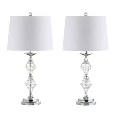 A large image of the JONATHAN Y Lighting JYL2037 Clear / Chrome