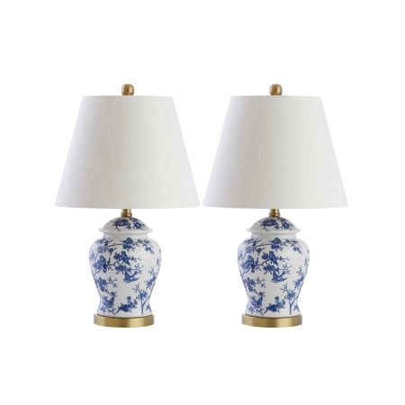 A large image of the JONATHAN Y Lighting JYL3005-SET2 Blue / White
