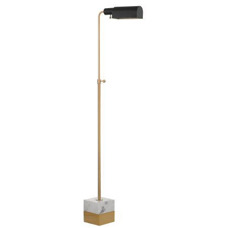 A large image of the JONATHAN Y Lighting JYL3029 Brass Gold / Carrara Marble