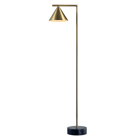 A large image of the JONATHAN Y Lighting JYL3062 Brass / Black
