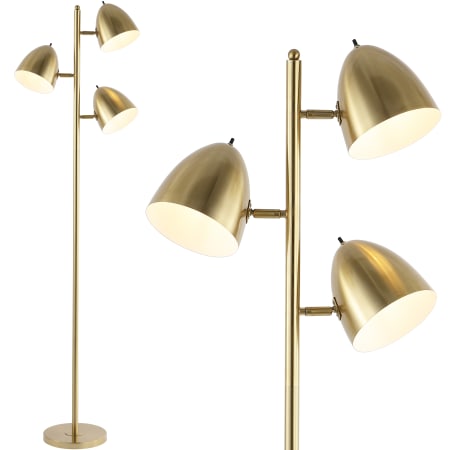 A large image of the JONATHAN Y Lighting JYL3086 Brass Gold