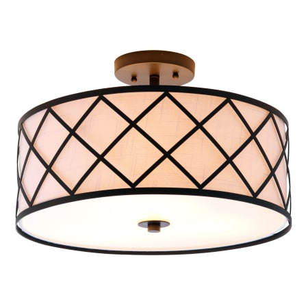 A large image of the JONATHAN Y Lighting JYL3504 Oil Rubbed Bronze / White